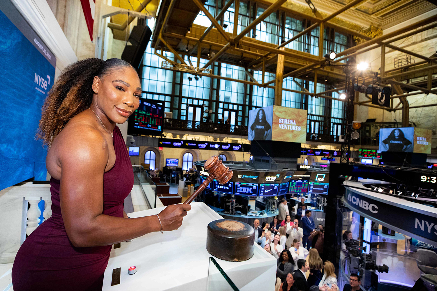 serena williams ringing nyse bell