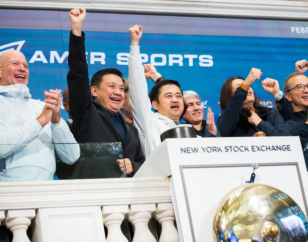 Amer Sports rings bell at NYSE